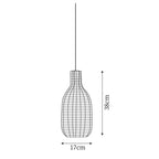 Vintage Rattan Pendant Lamp — product view 5