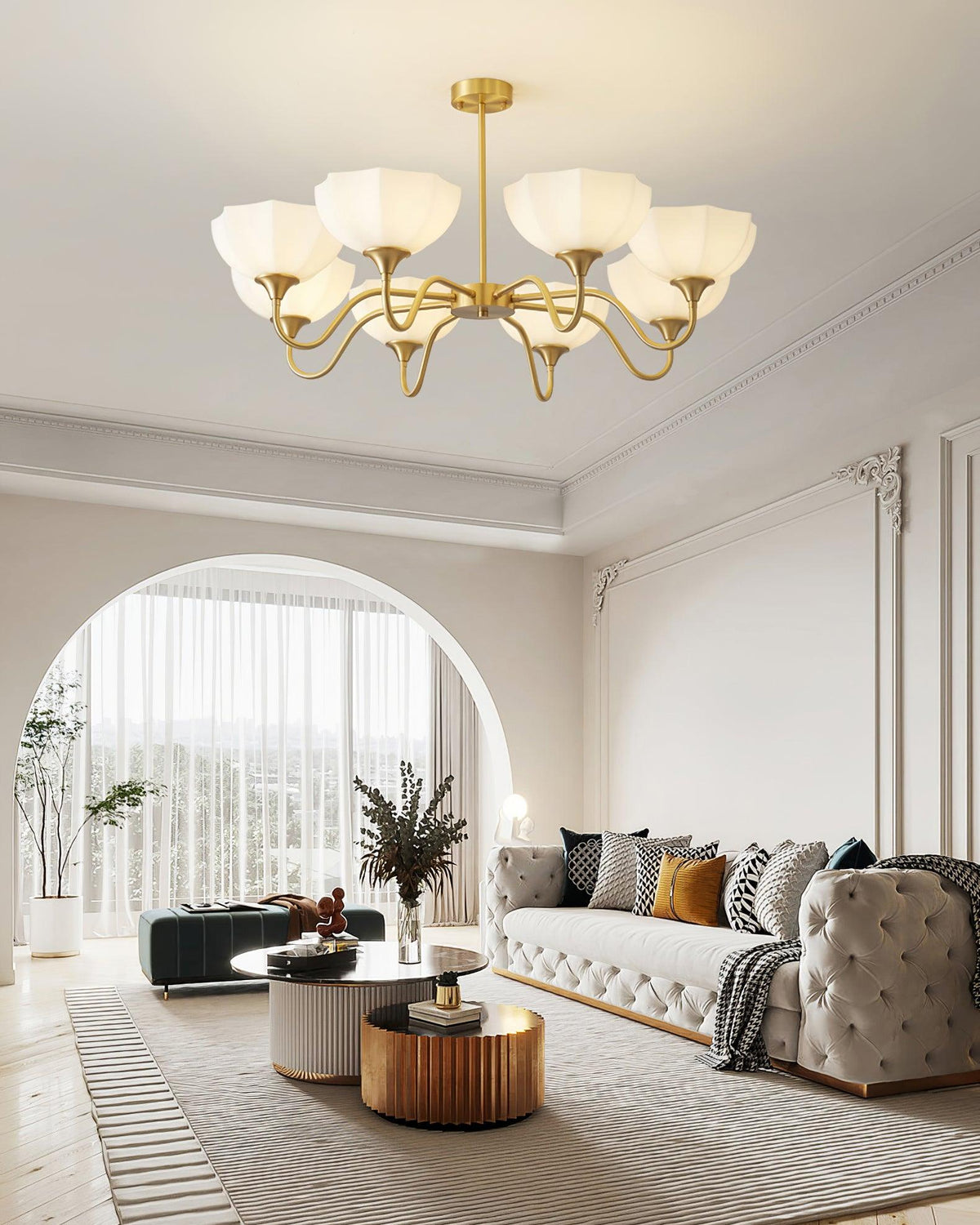 Visa Raito Glass Chandelier — product view 14