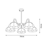 Visa Raito Glass Chandelier — product view 6