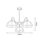 Visa Raito Glass Chandelier — product view 5
