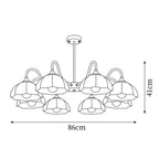 Visa Raito Glass Chandelier — product view 7