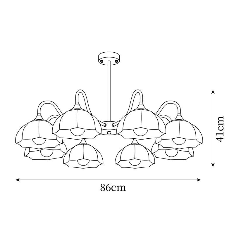 Visa Raito Glass Chandelier — product view 7