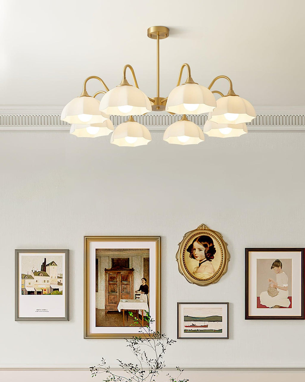 Visa Raito Glass Chandelier — product view 8