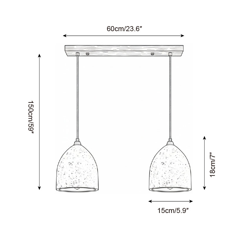Volcanic Travertine Pendant Lamp — product view 6