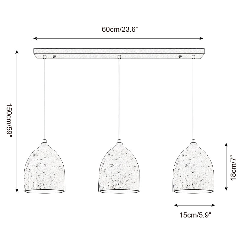 Volcanic Travertine Pendant Lamp — product view 8