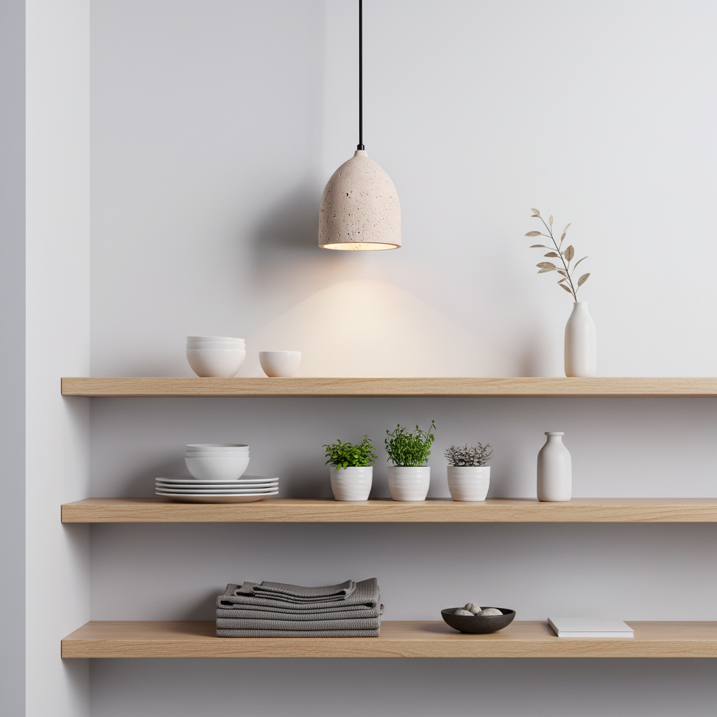 Volcanic Travertine Pendant Lamp — product view 9