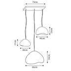 Wabi-Sabi Combination B Metal Chandelier — product view 11