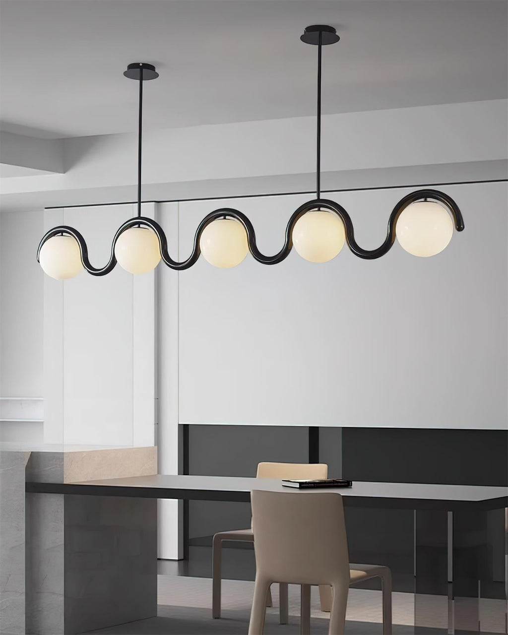 Wavora Glass Chandelier — product view 8