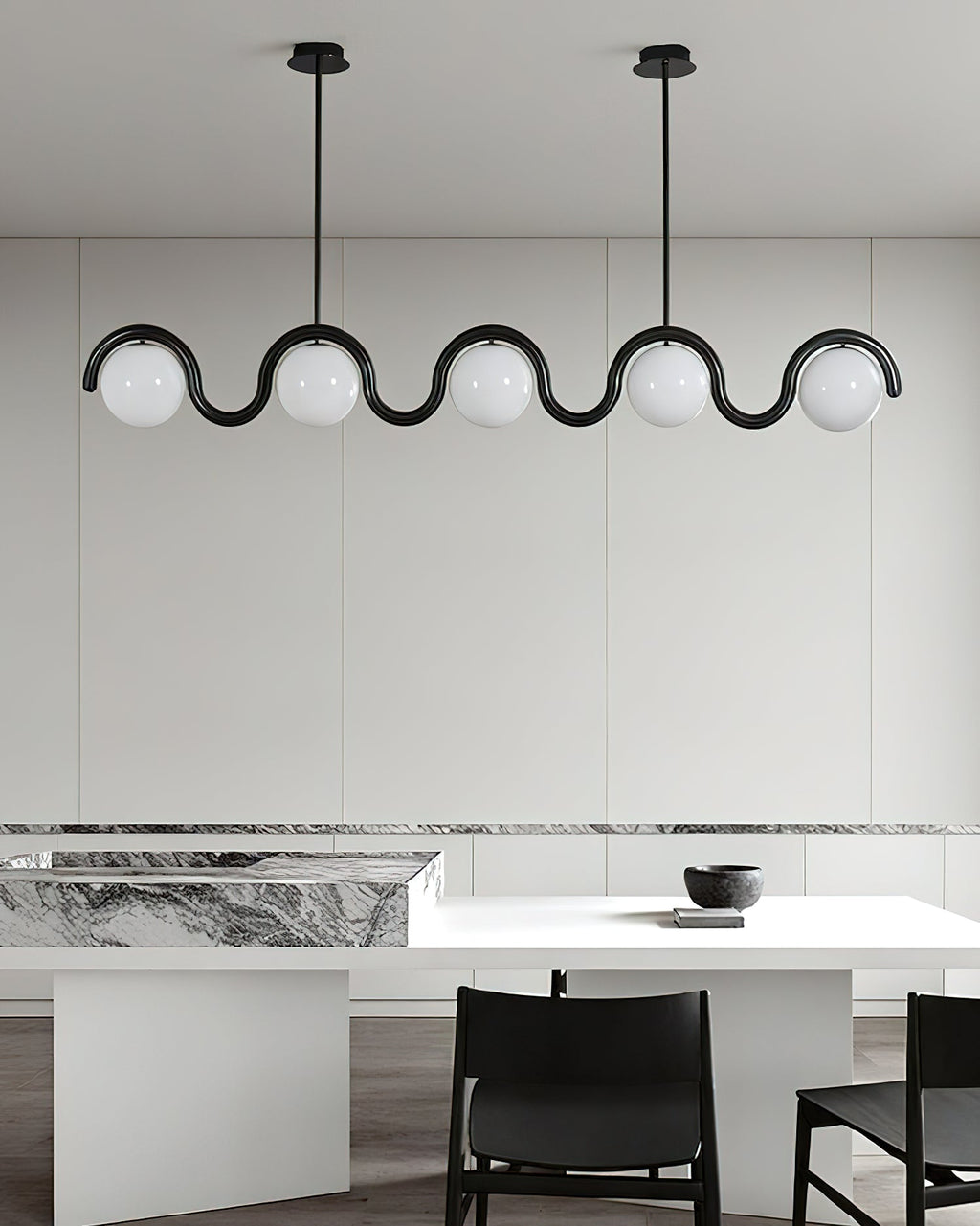 Wavora Glass Chandelier — product view 4