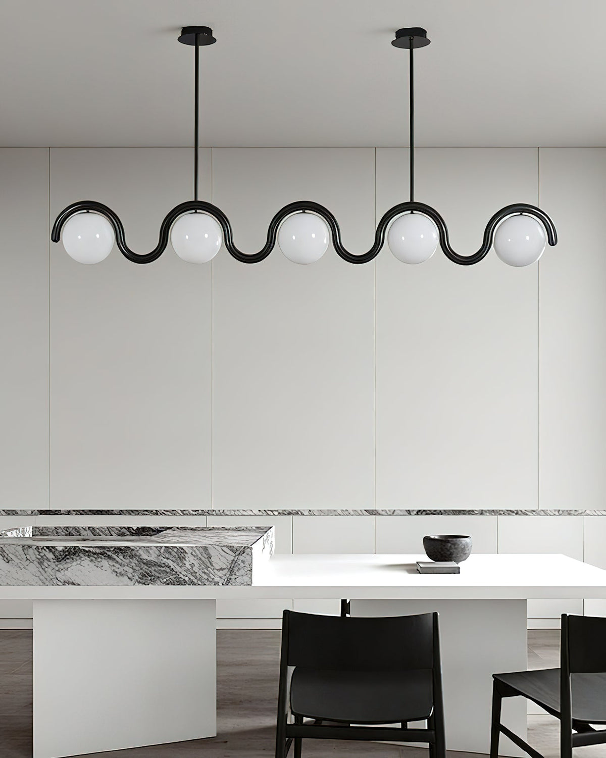 Wavora Glass Chandelier — product view 4