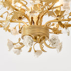 White Rose Crystal Chandelier — product view 7
