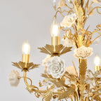 White Rose Crystal Chandelier — product view 8