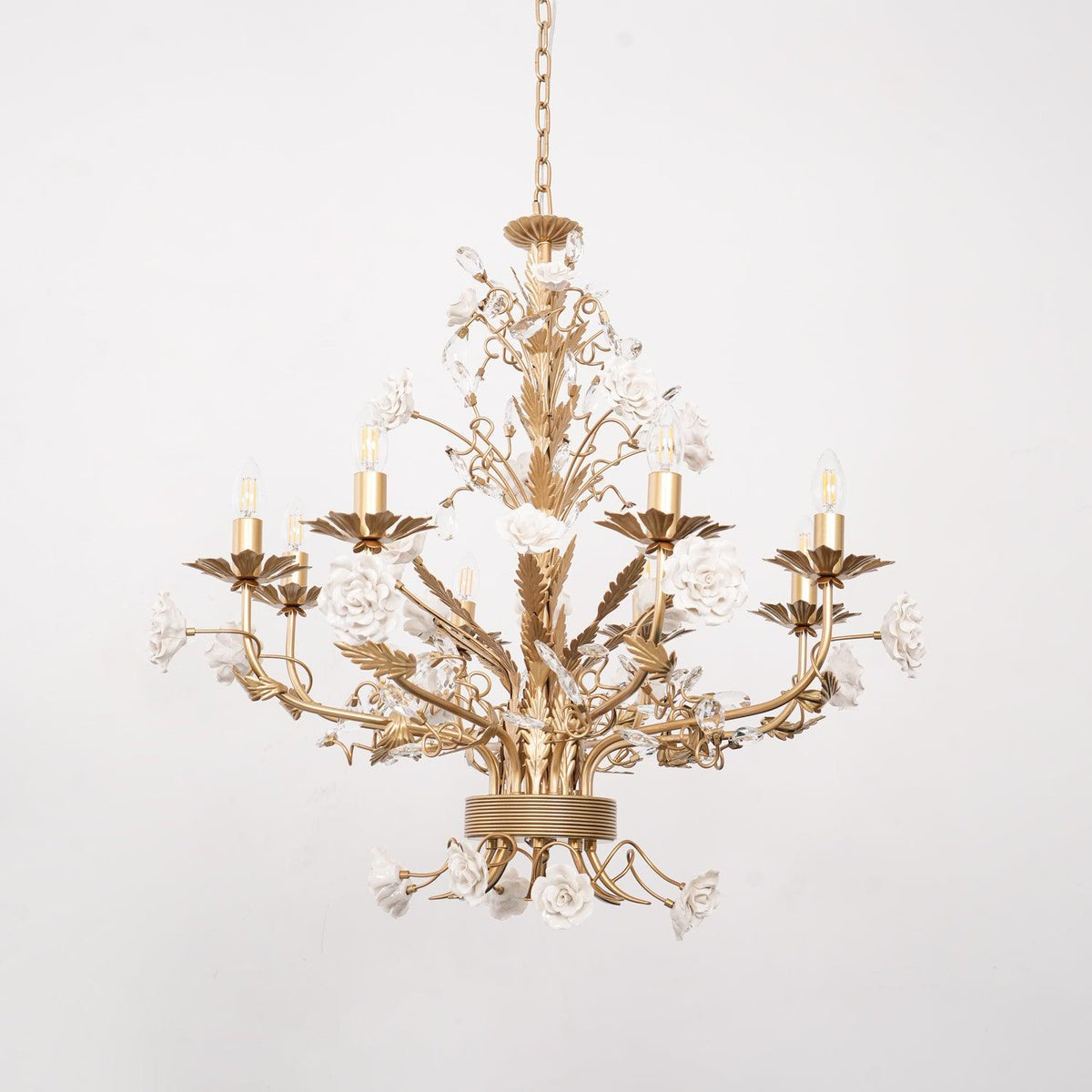 White Rose Crystal Chandelier — product view 10