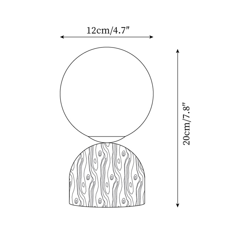 Wood Knuckle Table Lamp — product view 5