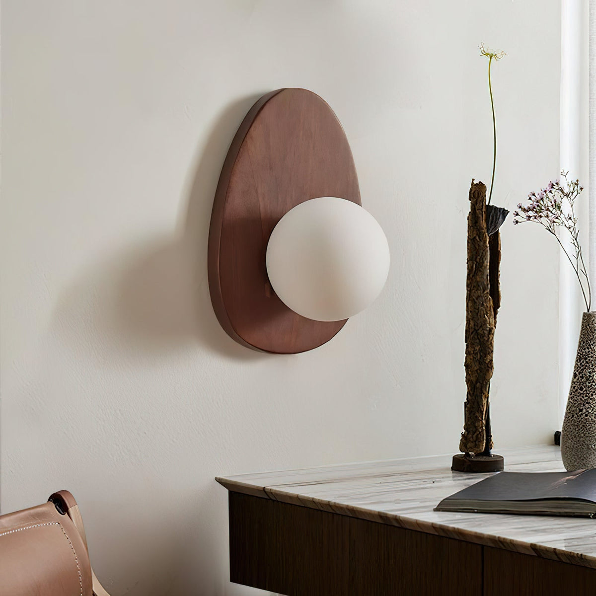 Yoji Plug In Glass Wall Lamp — product view 3