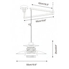 Zyric Swing Arm Metal Pendant Lamp — product view 7