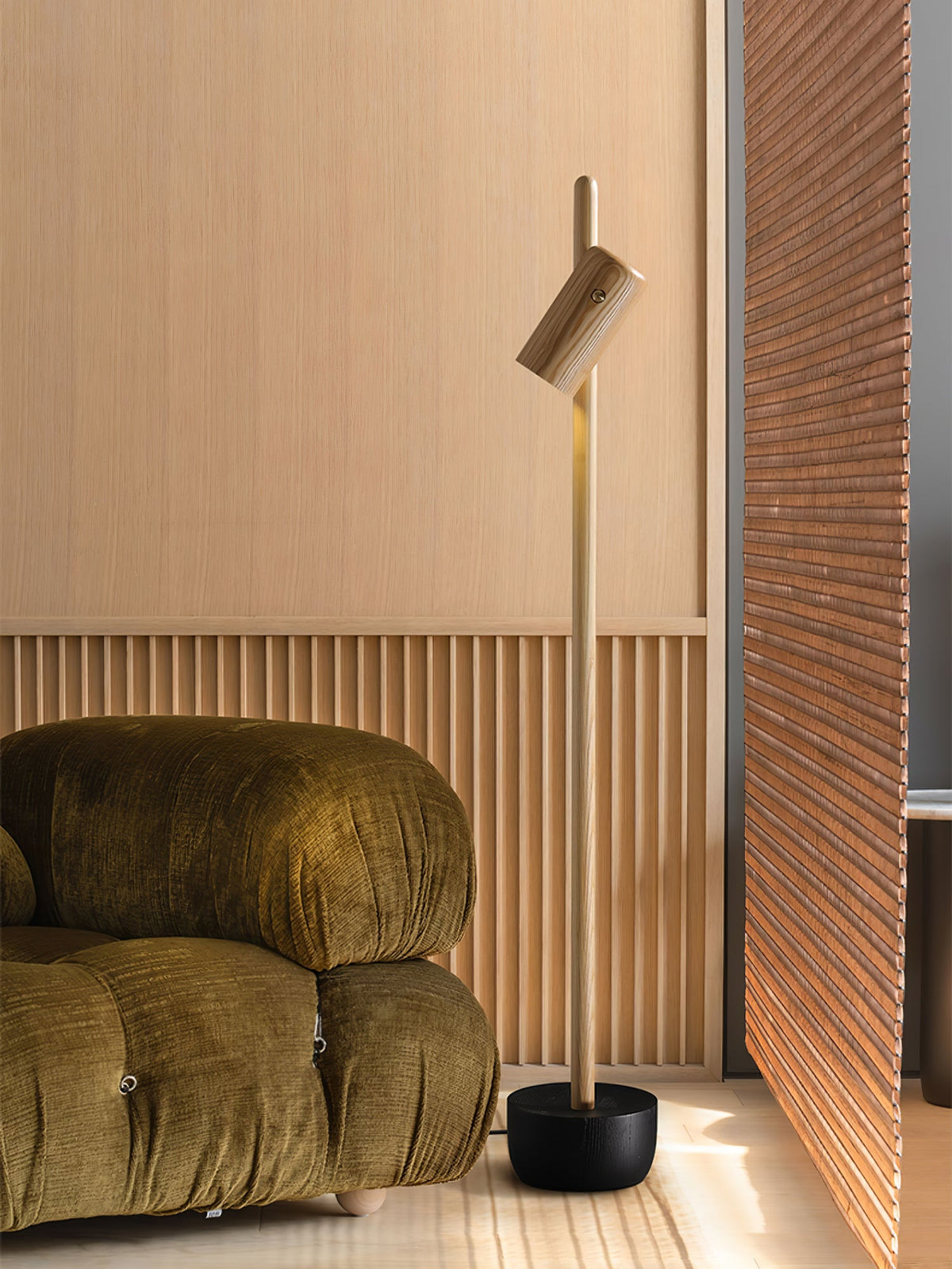 Adjustable Spotlight Wood LED Floor Lamp - product view 13