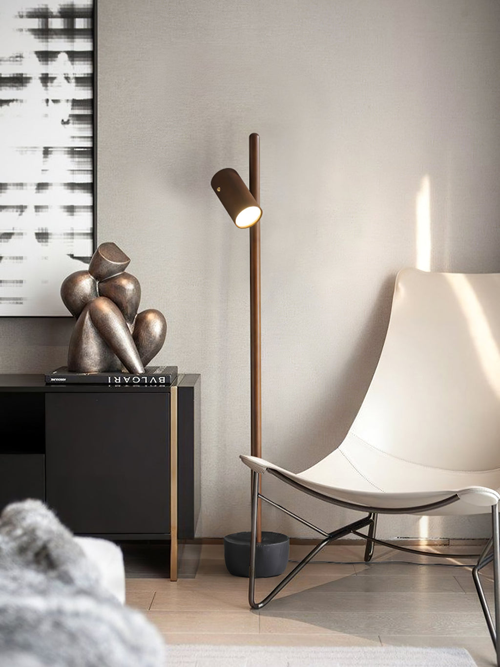 Adjustable Spotlight Wood LED Floor Lamp - product view 18