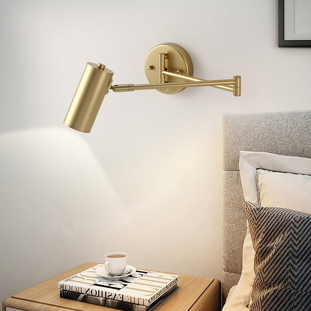 Adjustable Swing Arm LED Wall Sconce – wall sconce view 15