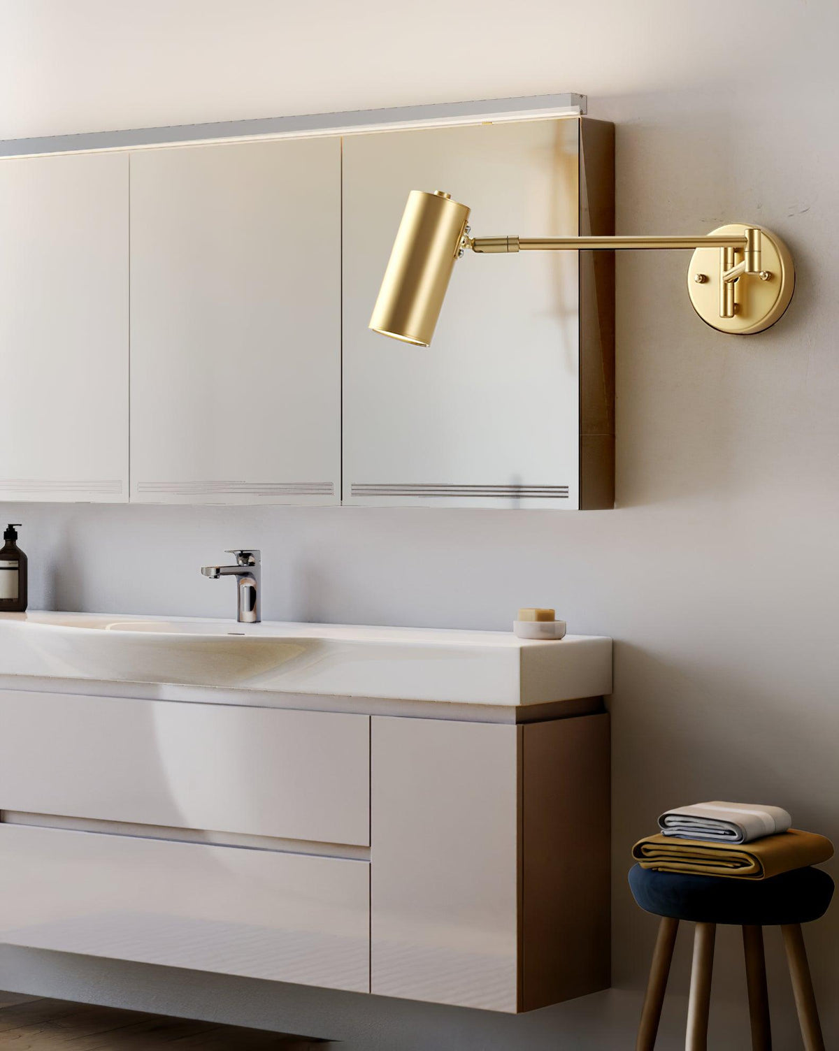 Adjustable Swing Arm LED Wall Sconce – wall sconce view 26