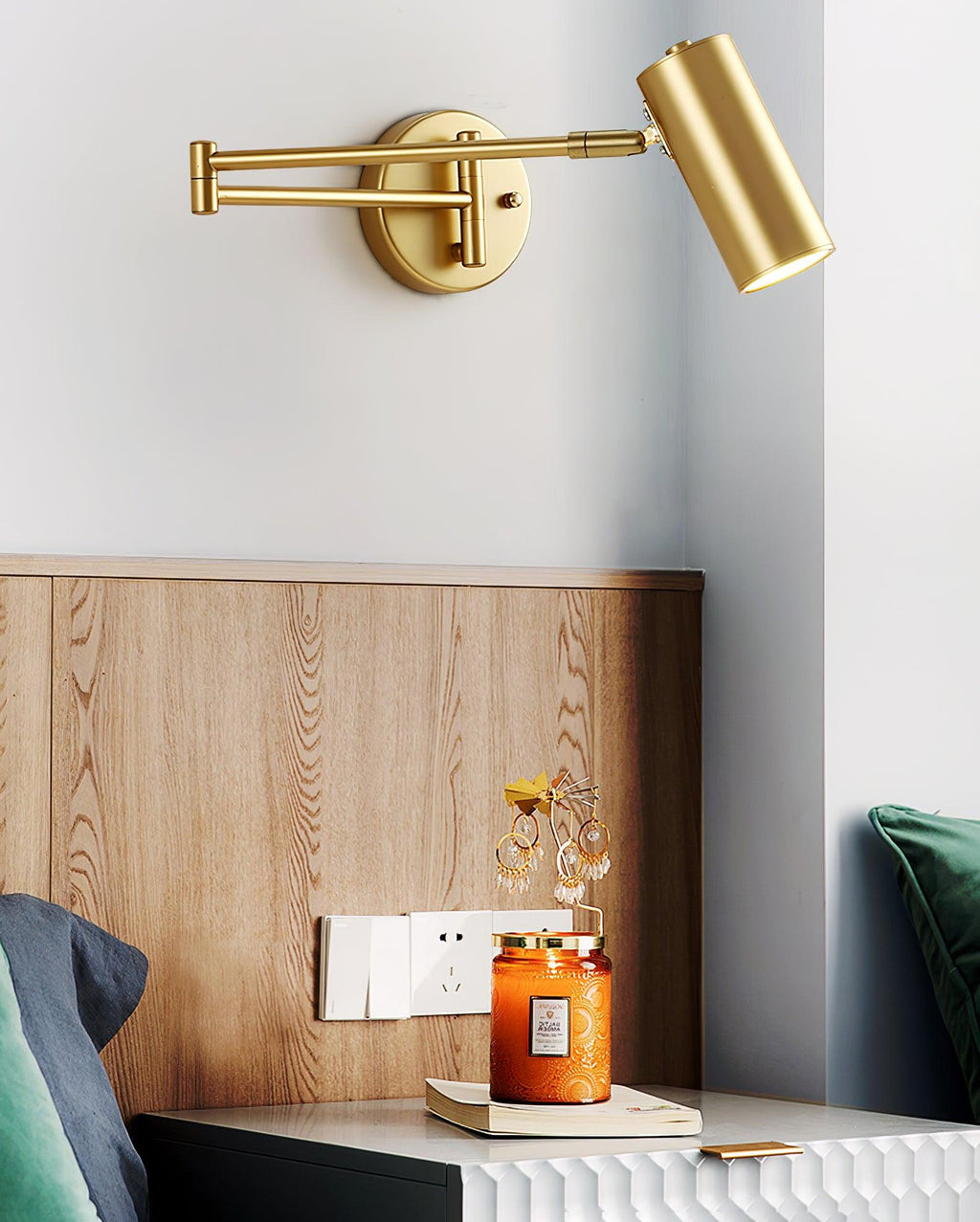Adjustable Swing Arm LED Wall Sconce – wall sconce view 29