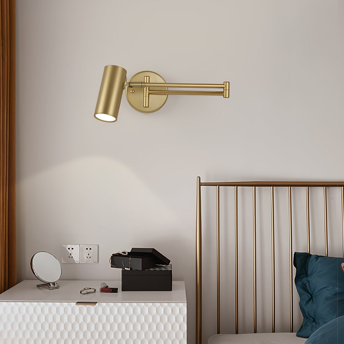 Adjustable Swing Arm LED Wall Sconce – wall sconce view 56