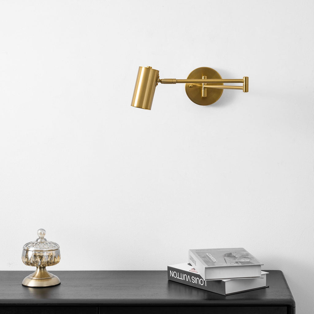 Adjustable Swing Arm LED Wall Sconce – wall sconce view 71