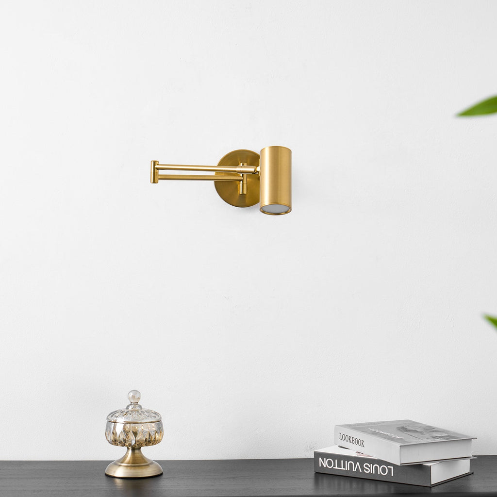 Adjustable Swing Arm LED Wall Sconce – wall sconce view 75