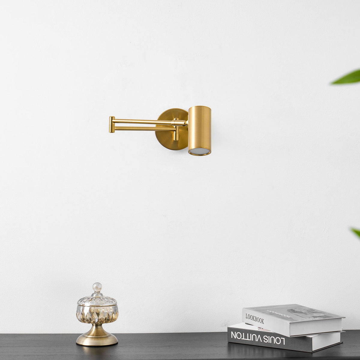 Adjustable Swing Arm LED Wall Sconce – wall sconce view 75