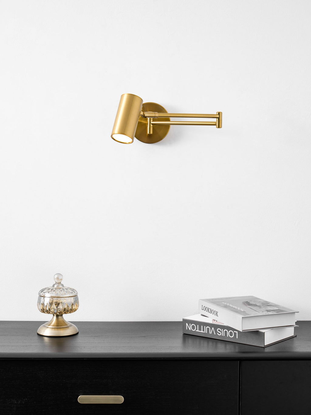 Adjustable Swing Arm LED Wall Sconce – wall sconce view 76