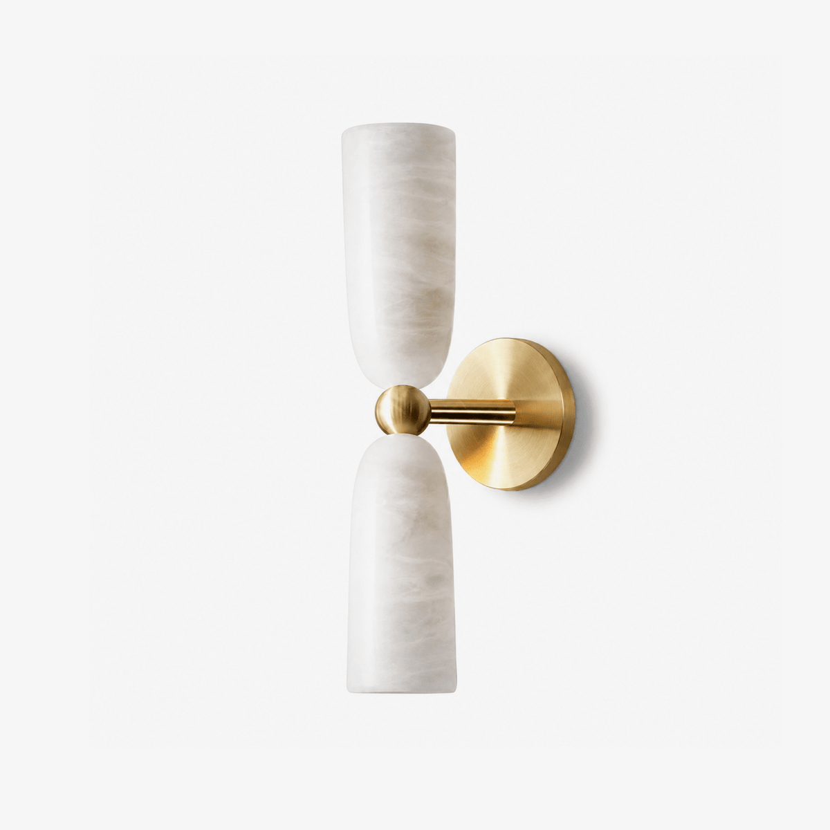 Alabaster Bell Wall Sconce – wall sconce view 1