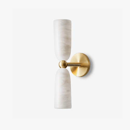 Alabaster Bell Wall Sconce – wall sconce view 1