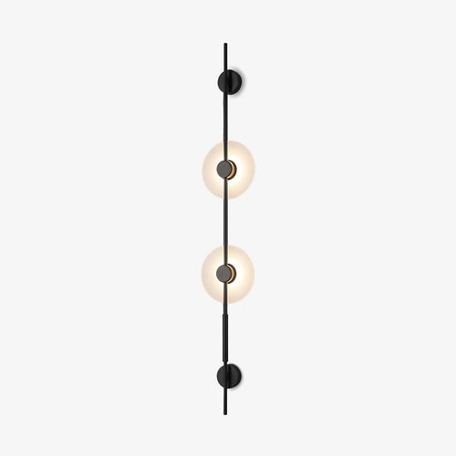 Alabaster Orb Vertical LED Wall Sconce - product view 1