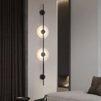 Alabaster Orb Vertical LED Wall Sconce - product view 2