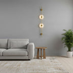 Alabaster Orb Vertical LED Wall Sconce - product view 10