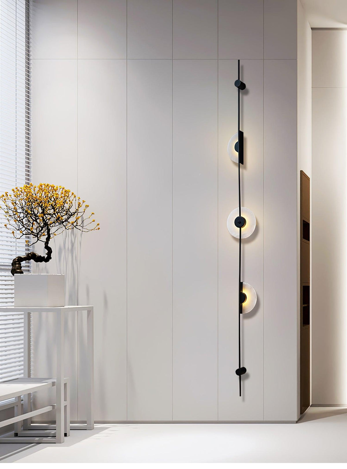 Alabaster Orb Vertical LED Wall Sconce - product view 19