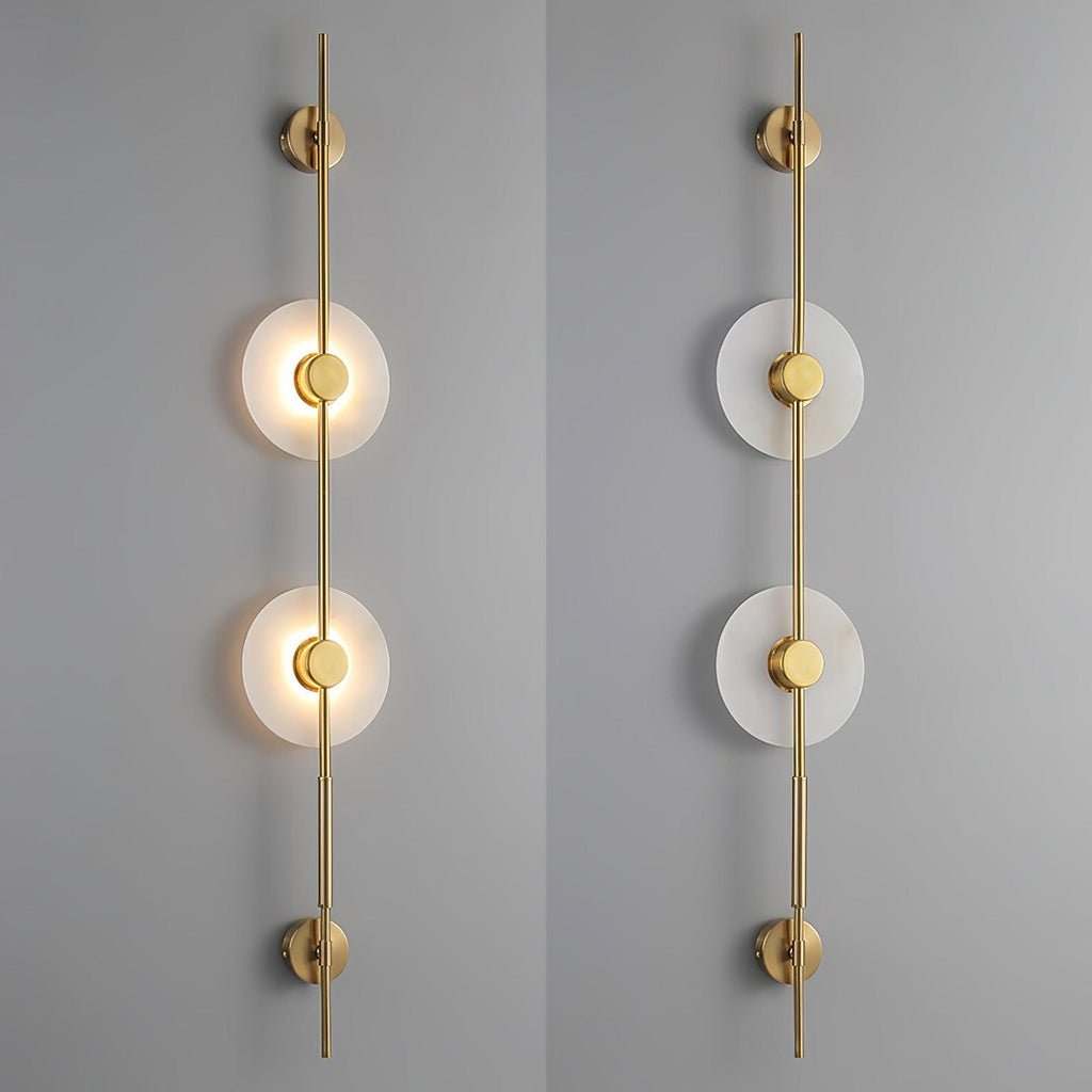 Alabaster Orb Vertical LED Wall Sconce - product view 25