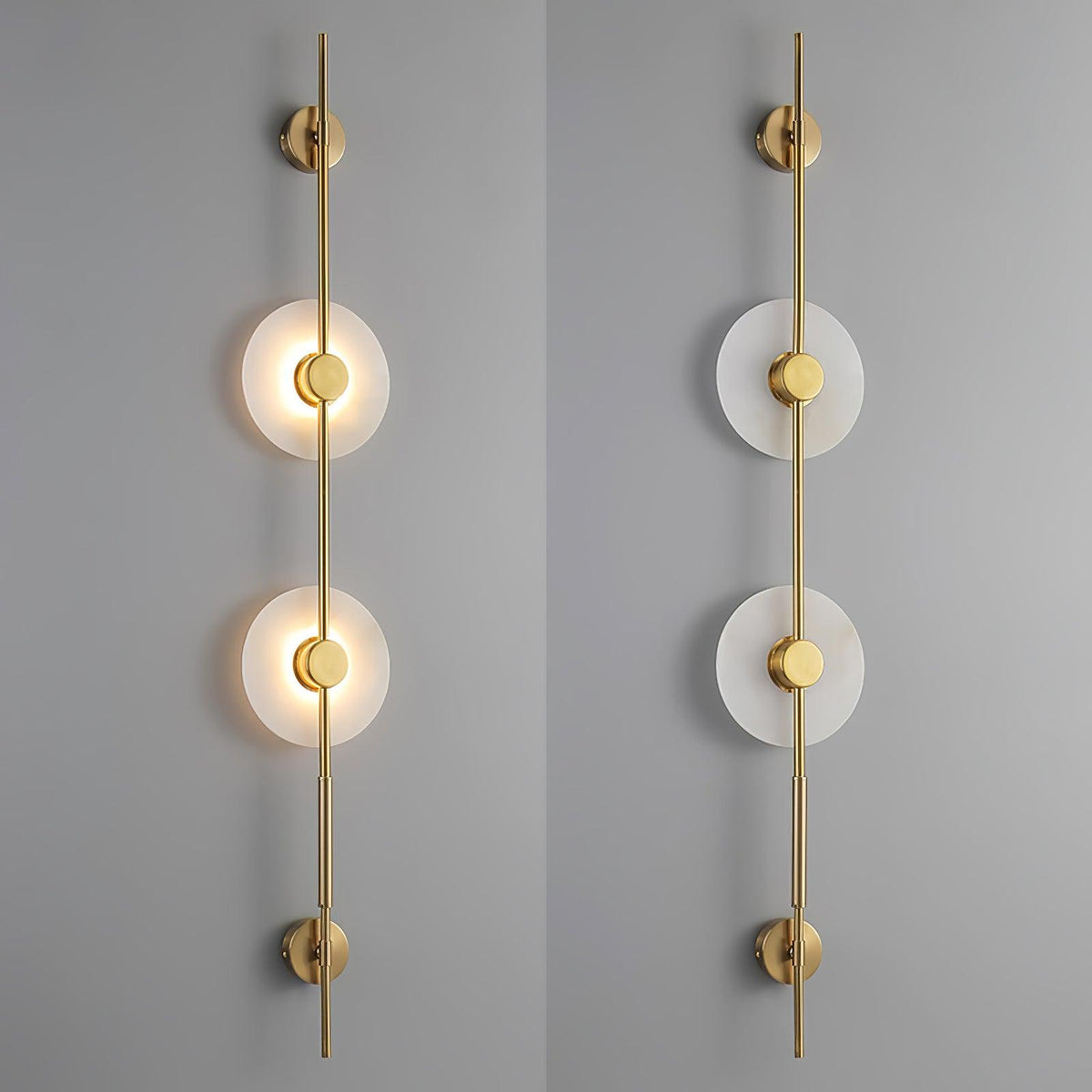Alabaster Orb Vertical LED Wall Sconce - product view 25