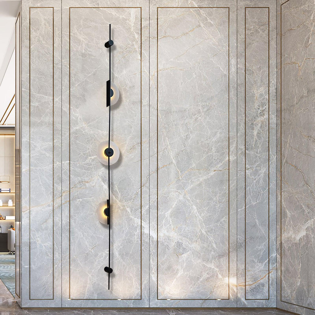 Alabaster Orb Vertical LED Wall Sconce - product view 26
