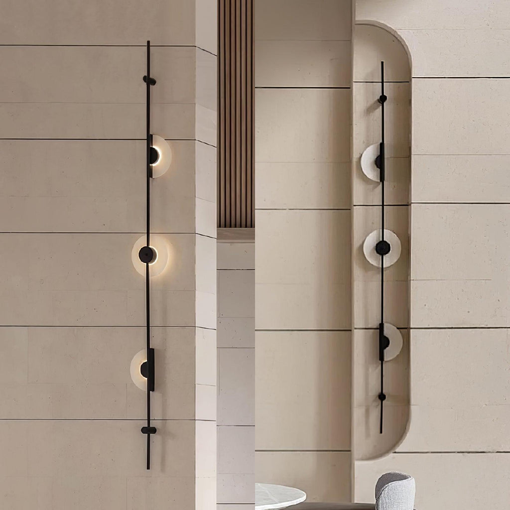 Alabaster Orb Vertical LED Wall Sconce - product view 27