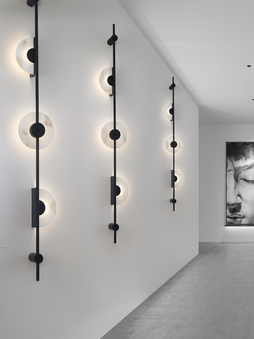 Alabaster Orb Vertical LED Wall Sconce - product view 28