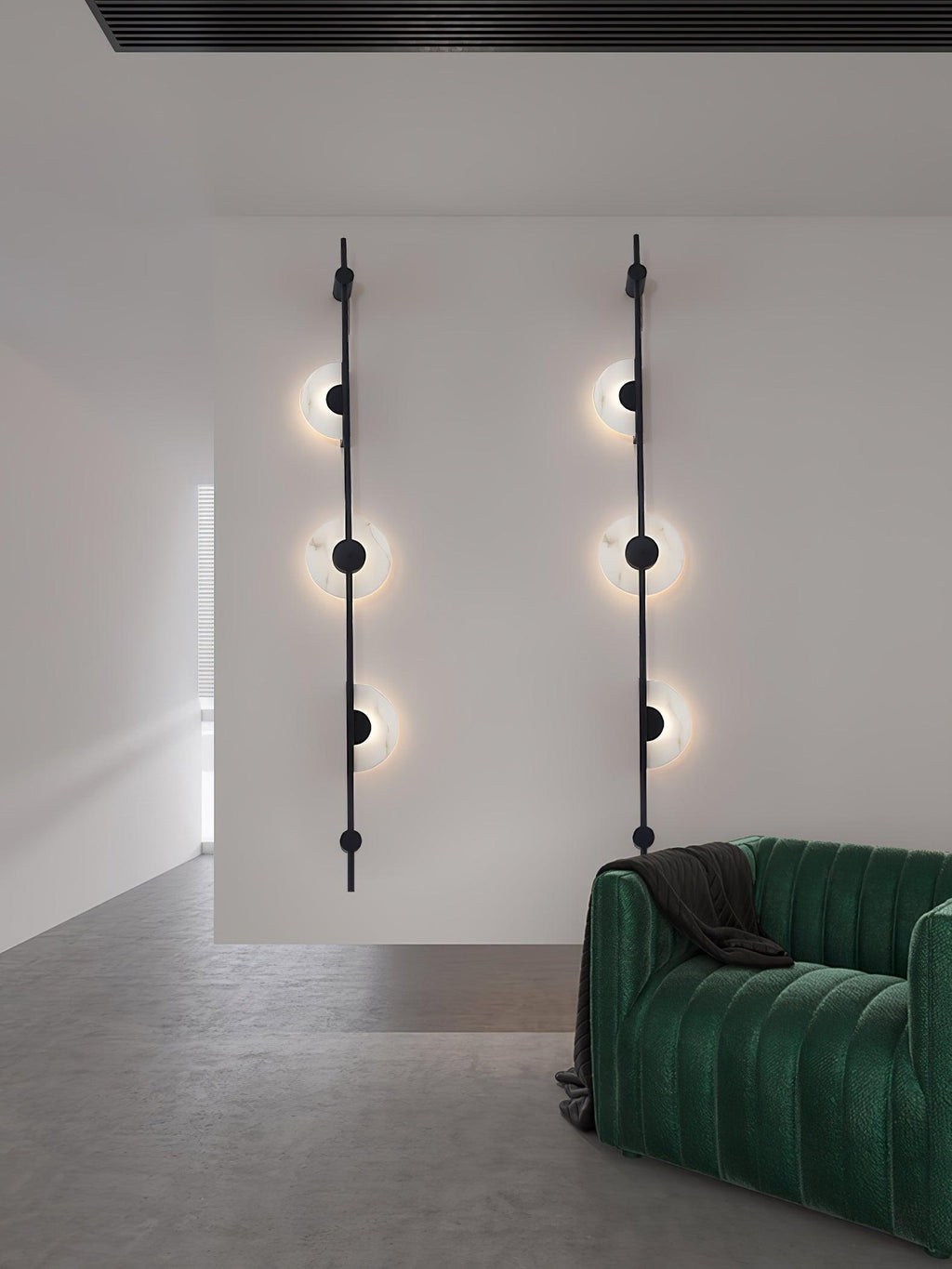 Alabaster Orb Vertical LED Wall Sconce - product view 29