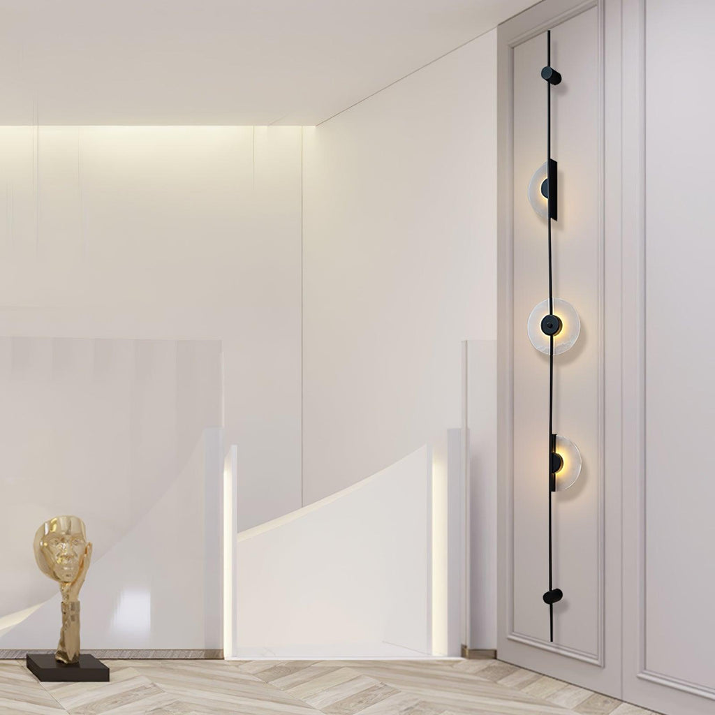 Alabaster Orb Vertical LED Wall Sconce - product view 30