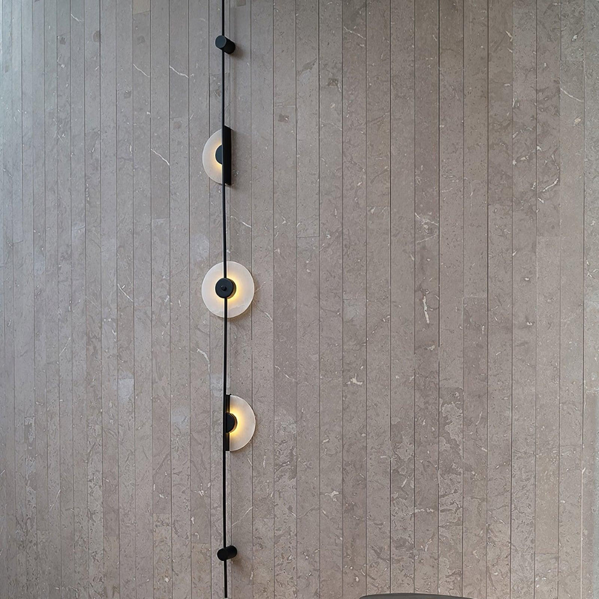 Alabaster Orb Vertical LED Wall Sconce - product view 31