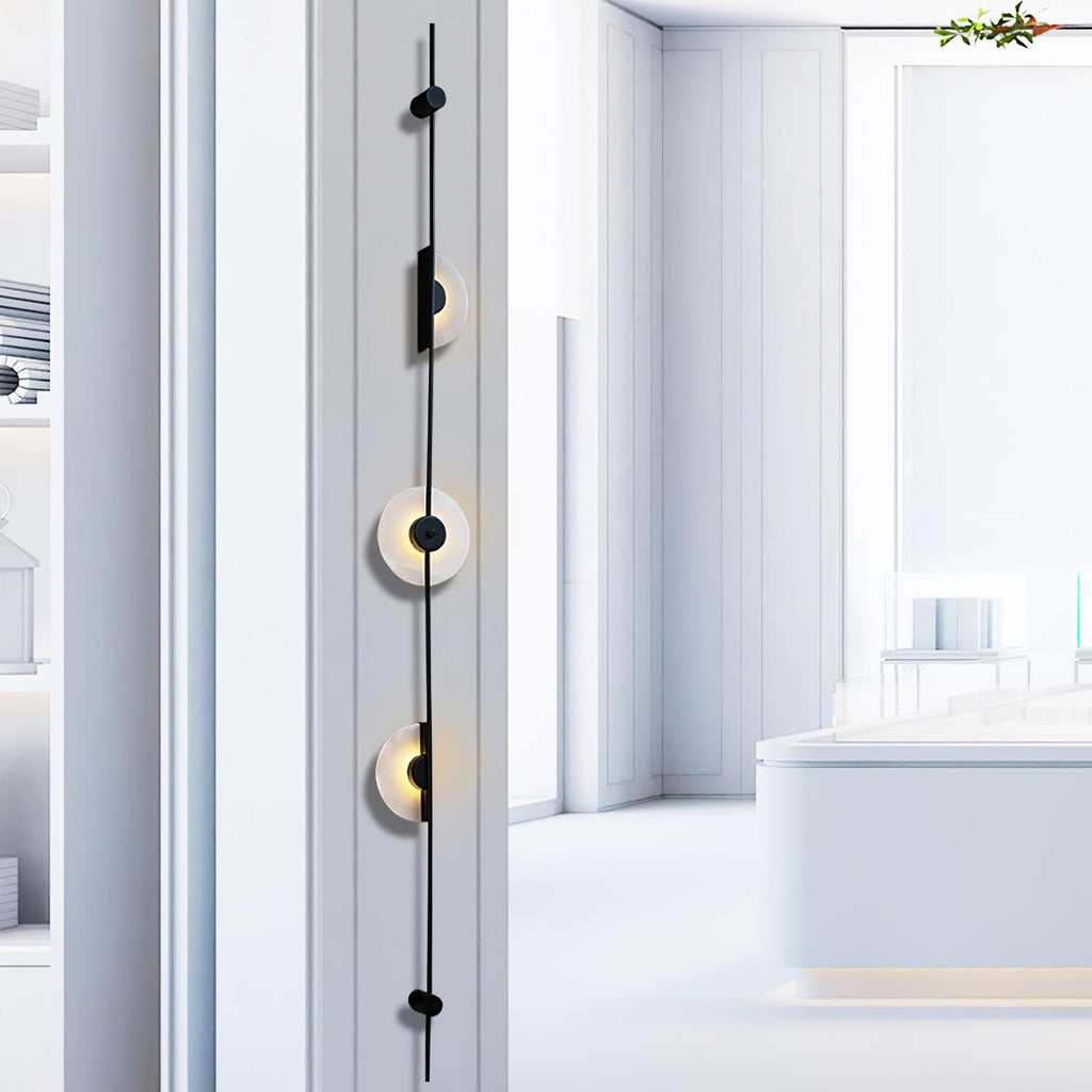Alabaster Orb Vertical LED Wall Sconce - product view 34