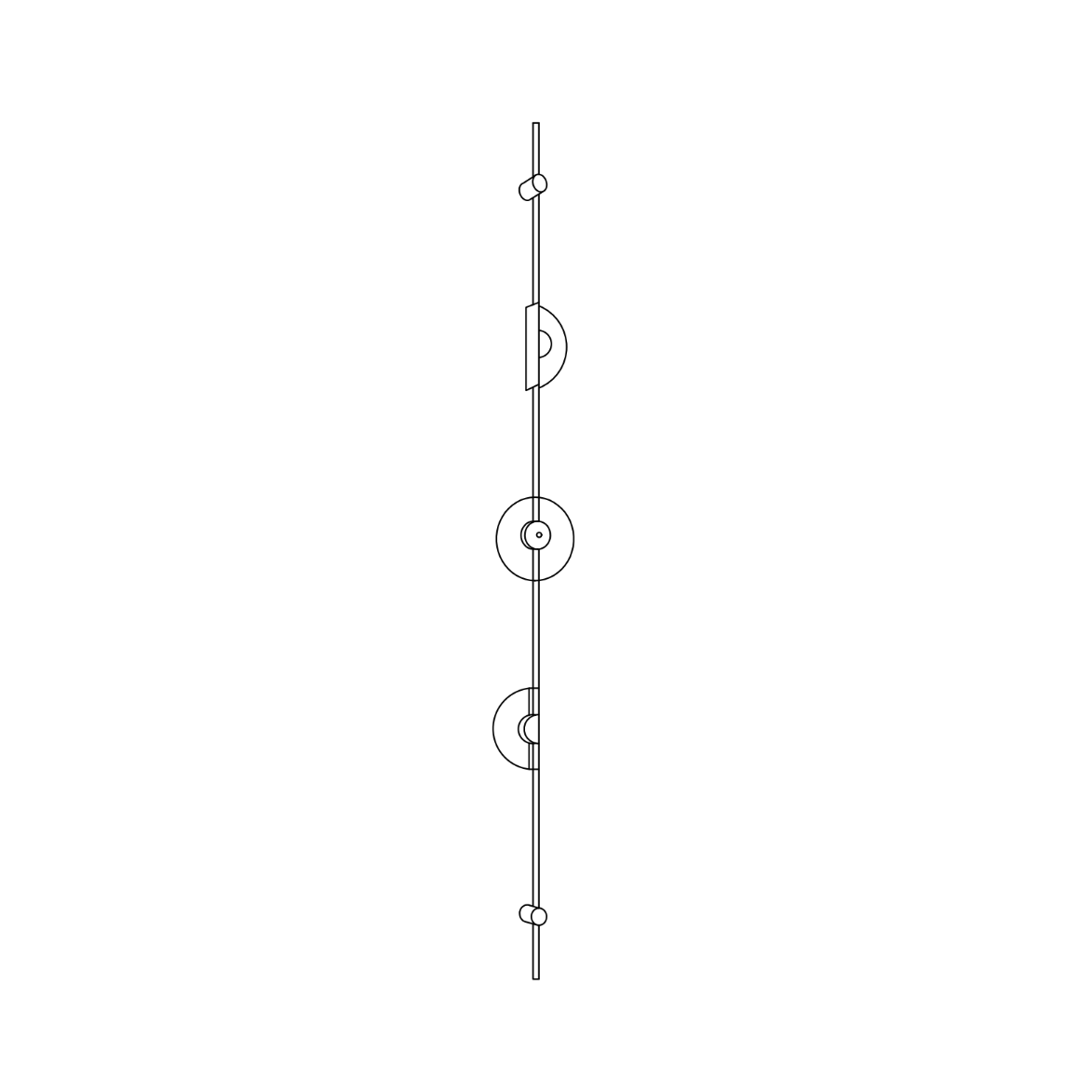 Alabaster Orb Vertical LED Wall Sconce - product view 43