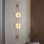 Alabaster Orb Vertical LED Wall Sconce - product view 44