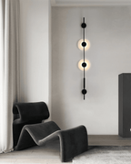 Alabaster Orb Vertical LED Wall Sconce - product view 47