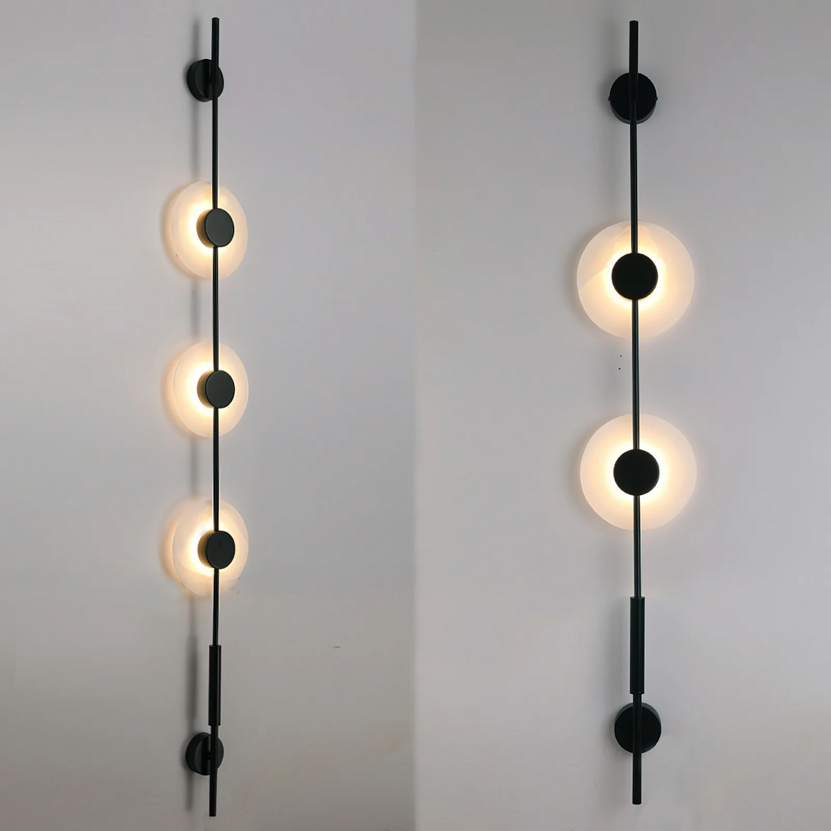 Alabaster Orb Vertical LED Wall Sconce - product view 49