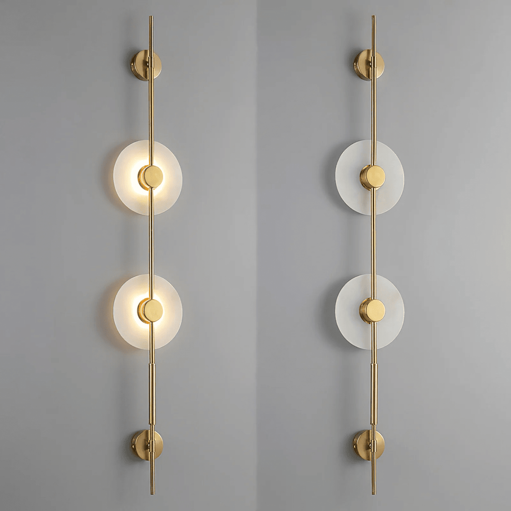 Alabaster Orb Vertical LED Wall Sconce - product view 50